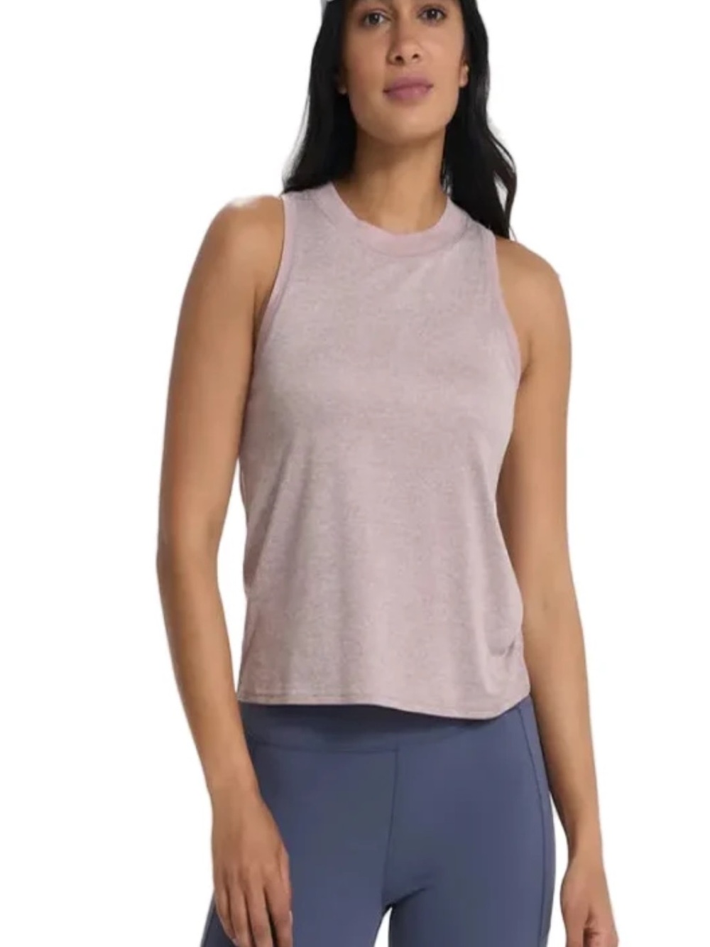 Vuori Sleeveless Cropped Tank in Taupe - Picture 10 of 10